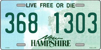 NH license plate 3681303