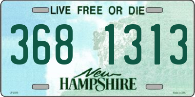 NH license plate 3681313