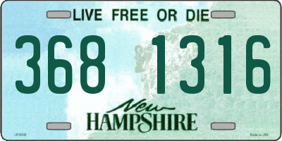 NH license plate 3681316