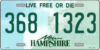 NH license plate 3681323
