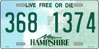 NH license plate 3681374