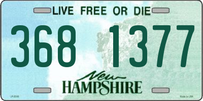 NH license plate 3681377