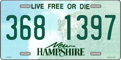 NH license plate 3681397