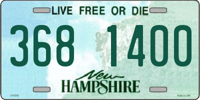 NH license plate 3681400