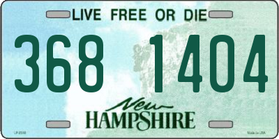 NH license plate 3681404