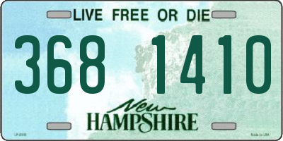 NH license plate 3681410