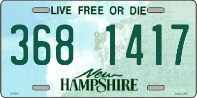 NH license plate 3681417