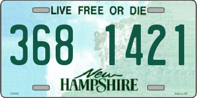 NH license plate 3681421