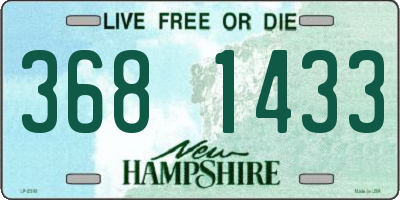 NH license plate 3681433