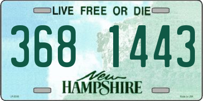 NH license plate 3681443