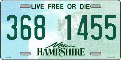 NH license plate 3681455