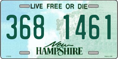 NH license plate 3681461