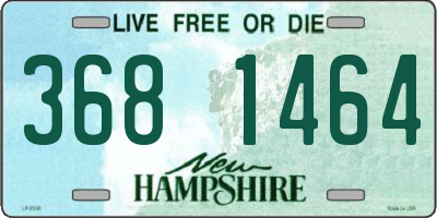 NH license plate 3681464