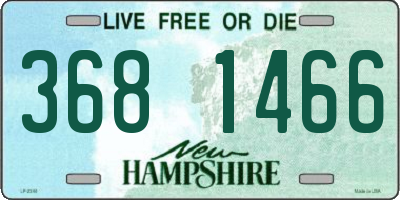 NH license plate 3681466