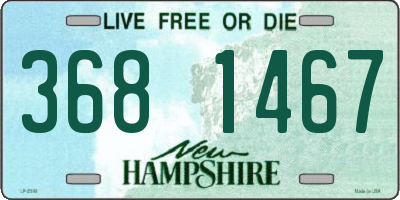 NH license plate 3681467