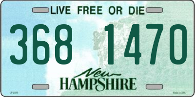 NH license plate 3681470