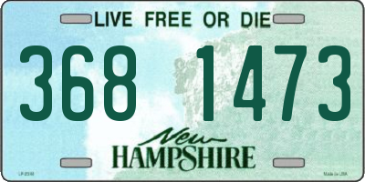 NH license plate 3681473