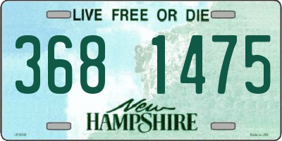 NH license plate 3681475