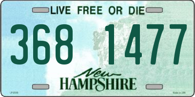 NH license plate 3681477