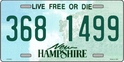 NH license plate 3681499
