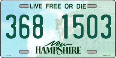 NH license plate 3681503