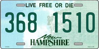 NH license plate 3681510