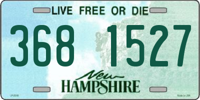 NH license plate 3681527