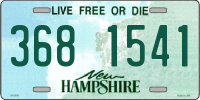NH license plate 3681541