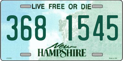 NH license plate 3681545