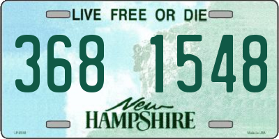 NH license plate 3681548