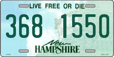 NH license plate 3681550