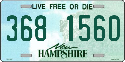 NH license plate 3681560