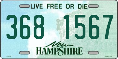 NH license plate 3681567
