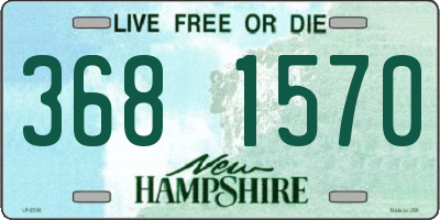 NH license plate 3681570
