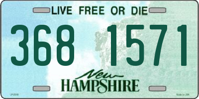 NH license plate 3681571