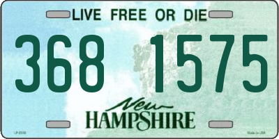 NH license plate 3681575