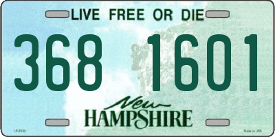 NH license plate 3681601