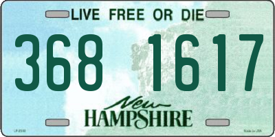 NH license plate 3681617