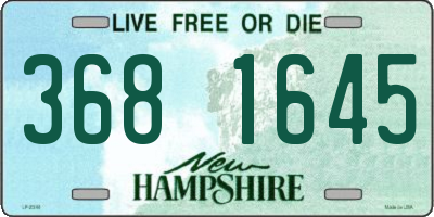 NH license plate 3681645