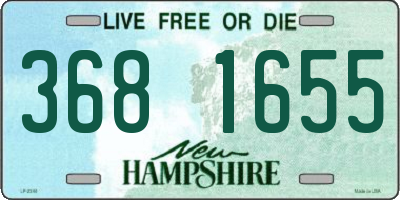NH license plate 3681655