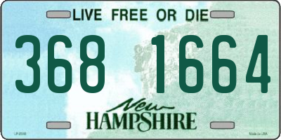 NH license plate 3681664