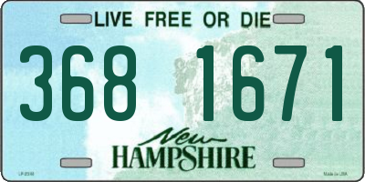 NH license plate 3681671