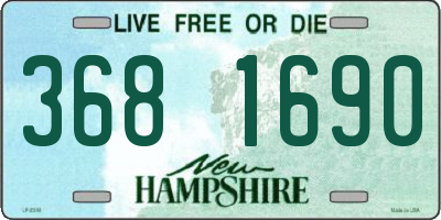 NH license plate 3681690