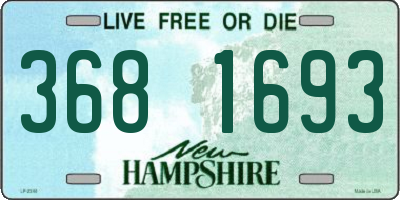 NH license plate 3681693