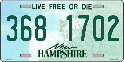 NH license plate 3681702