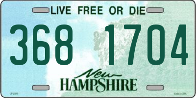 NH license plate 3681704