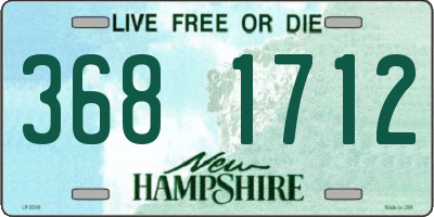 NH license plate 3681712
