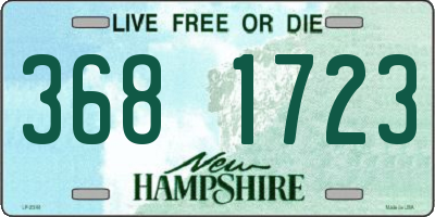 NH license plate 3681723