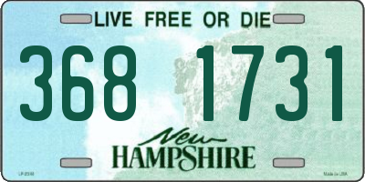 NH license plate 3681731