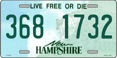 NH license plate 3681732
